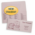 Travel Documents Standard Folder w/ Luggage Image (10 1/4"x4 1/2")